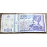 BNKRO05 Bancnota veche 5000 lei 1998 Avram Iancu cu stema hirtie Romania bani vechi circulati colectie numismatica