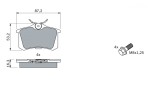 BOSCH 0 986 461 769 set placute frana,frana disc