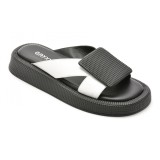 Papuci GRYXX alb-negru, 3154248, din piele naturala