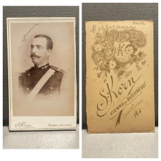 CDV Atelier Romania Bucuresti Bucuresci Bucarest S. Korn - Barbat in uniforma