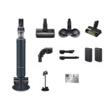 Aspirator vertical Samsung Bespoke Jet One Pro Extra VS20A95973B/GE, 0.5 L, 25.2 V, 210 W, Acumulator Li-ion, LCD, 120 min, Filtrare 99.999%, Perie Je