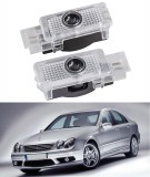 Cumpara ieftin Proiector logo usa LED pentru Mercedes Clasa C W203/S203/CLK, 2 bucati Stea+Text