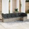 vidaXL Set de canapele pentru grădină 6 pcs Gri deschis Rattan poli 3345382