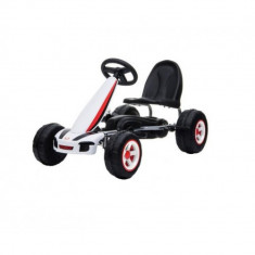 Kart cu pedale Go Kart Fever White foto