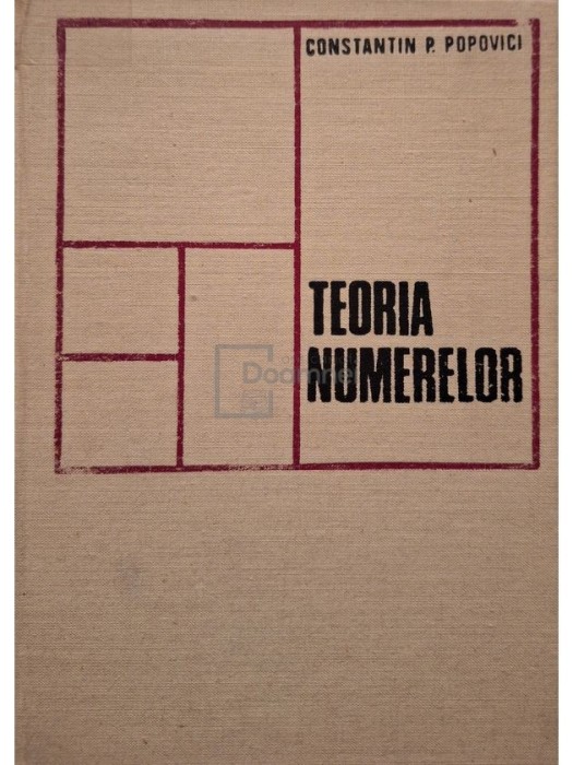 Constantin Popovici - Teoria numerelor (Editia: 1973)