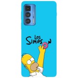 Husa compatibila cu Motorola Edge 20 Lite model I love Donuts!, Silicon, TPU, Viceversa, Transparent, Carcasa