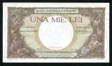 y723 ROMANIA 1000 lei 1936 aUNC FOARTE RARA fara pliuri, doar urme de manipulare