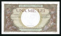 y723 ROMANIA 1000 lei 1936 aUNC FOARTE RARA fara pliuri, doar urme de manipulare