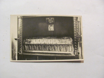 Ilustrata &amp;quot;Manastirea Bistrita / Racla Sf Grigorie Decapolitul&amp;quot; necirculata 1933 foto