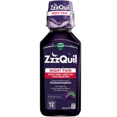 Supliment Alimentar, ZzzQuil, impotriva Durerilor Nocturne, pentru Somn Linistit, Aroma Fructe de Pa