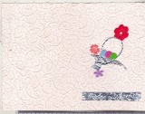 bnk cp Felicitare de Pasti - Hristos a Inviat - handmade - nescrisa