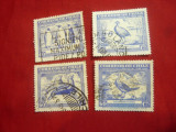 Serie mica 1948 Fauna Chile , 4 val. stampilate