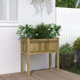 Cumpara ieftin Jardinier de grădină cu picioare, 70x31x70 cm, lemn pin tratat