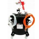 Pistol de vopsit pneumatic cu vas sub presiune separat de 10 litri, duza 2 mm, Verke