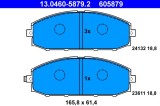 ATE 13.0460-5879.2 set placute frana,frana disc