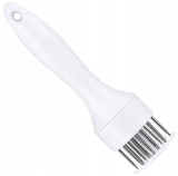 Cumpara ieftin Fragezitor pentru carne, 19.5 x 5 cm, 16 ace, plastic si otel, alb