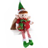 Figurina Craciun Elf textil multicolor cm14x6x31H