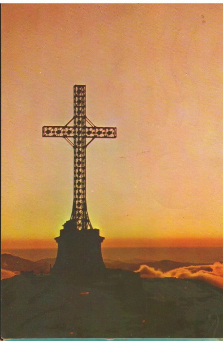 CPI B13911 CARTE POSTALA - MUNTII BUCEGI. MONUMENTUL DE PE CARAIMAN, CRUCEA