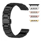 Cumpara ieftin Curea ceramica, compatibila Apple Watch 9|8|7|6|5|4|3|2|1 Series, 49mm|45mm|44mm|42mm, Negru