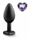 Dop Anal Brighty, Small Silicon Negru/Mov Deschis Mokko Toys