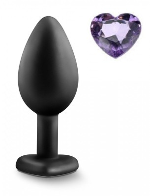 Dop Anal Brighty, Small Silicon Negru/Mov Deschis Mokko Toys foto