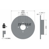 Set disc frana Suzuki Swift 4 (Fz Nz) 10.10-, Spate, 259X9mm, plin, TEXTAR