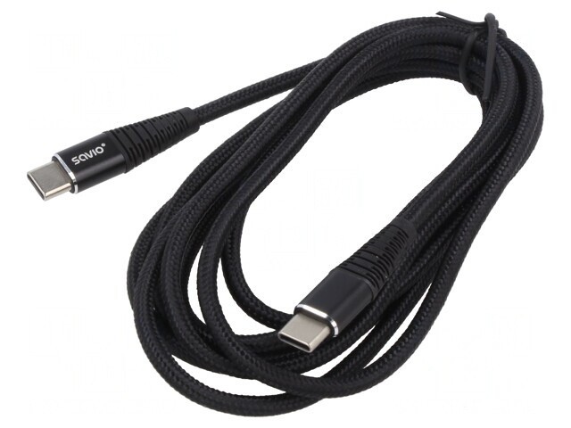 Cablu USB C 2m Negru 480Mbps