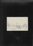 Vedere de pe front, feldpost karte 1917 &quot;In transeele padurilor din Carpati&quot;, Circulata, Printata
