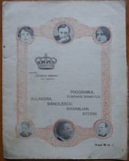 Teatrul Regina Maria ; Programul companiei dramatice Bulandra ,Manolescu ,Storin foto