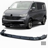 Bara spoiler frontal lucios negru potrivita pentru VW T7 Bus Transporter din 2024 Performance AutoTuning