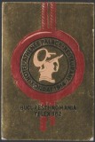 Romania anii 60 - Vigneta de bagaje Hotel Athenee Palace (tip 2) din Bucuresti, ONT Carpati, eticheta hoteliera, promovare turistica