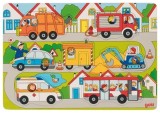 Puzzle cu fundal - Pe strada | Goki