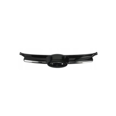 Grila radiator Ford Focus III 12.2010-11.2014; neagra lucioasa, cu ornament argintiu, OE 1719227 foto