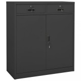 vidaXL Dulap de birou, antracit, 90x40x102 cm, oțel
