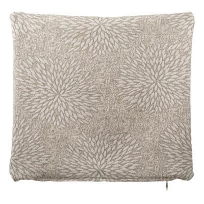 Fata de Perna Decorativa Gri Ecru Flori 45x45 cm foto