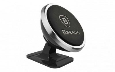 Suport auto pentru telefon Baseus, magnetic, fixare banda dubla adeziva AutoDrive ProParts foto