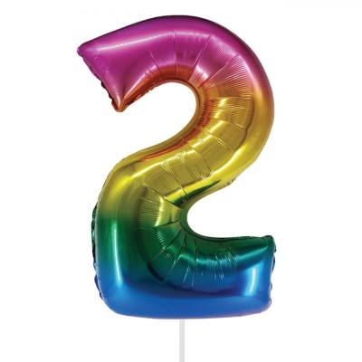 Balon Petrecere, Model Număr 2, Multicolor, 82 cm, Folie foto