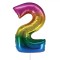 Balon Petrecere, Model Număr 2, Multicolor, 82 cm, Folie