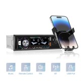 Radio MP3 player auto cu suport telefon mobil, 1 DIN, suport SD, USB, AUX, RCA, Bluetooth, USB Fast Charge