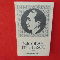 In memoriam Nicolae Titulescu -Ion Grecescu -Dedicatie si autograf