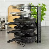 Suport, organizator pentru depozitarea tigailor, oalelor, capacelor, Kinghoff