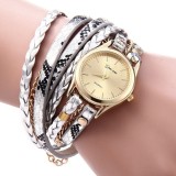 Ceas Fashion Dama GENEVA Tip Bratara - Nou, Quartz - GRI, Analog, Casual