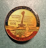 Insigna UTC Calnalul Dunare Marea Neagra santierul national al tineretului 1976 1984 Comitetul Central