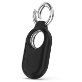 Husa compatibila samsung galaxy smarttag 2, smiling silicone, black, Oem
