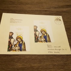 Plic filatelic Germania Timbre de Crăciun 1985- (Plic format mare)