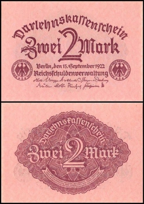 Germania 1922 - 2 Mark UNC