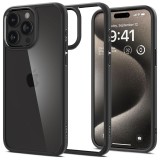 Cumpara ieftin Husa pentru iPhone 15 Pro Max, Spigen Ultra Hybrid, Matte Black