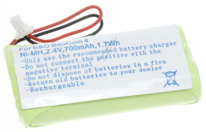 2,4V-700MAH AKKU F&Uuml;R B&amp;O BEOCOM 4, NIMH COM