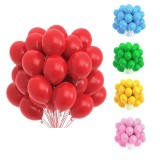 Set 100 Baloane Latex, Ovale 30cm, Albe - Decor Petrecere Aniversare Copii, Procart