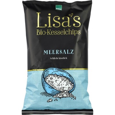 Chipsuri de Cartofi cu Sare de Mare Fara Gluten Bio 125 grame Lisa&amp;#039;s foto